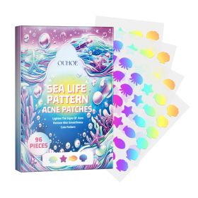 OUHOE Cute Color Acne Patch Lighten Pimples Makeup Concealer Breathable Cute Color Acne Patch